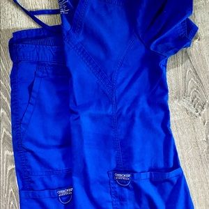 Cherokee Workwear Women’s Scrub Set Royal Blue